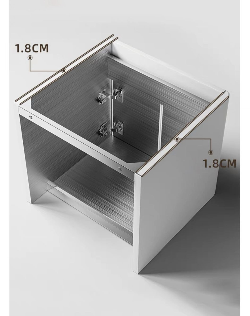 JATAII Wall-Mounted Small Vanity Floating Design for Guest Bath-MN003 detail