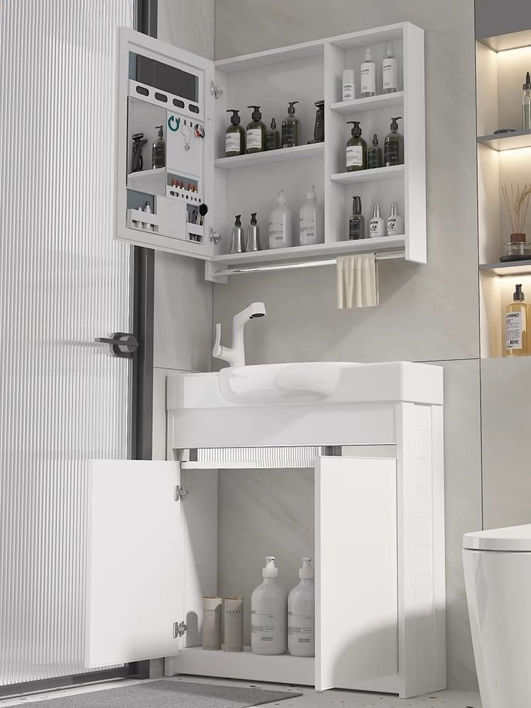 JATAII Wall-Mounted Small Vanity Floating Design for Guest Bath-MN003 detail