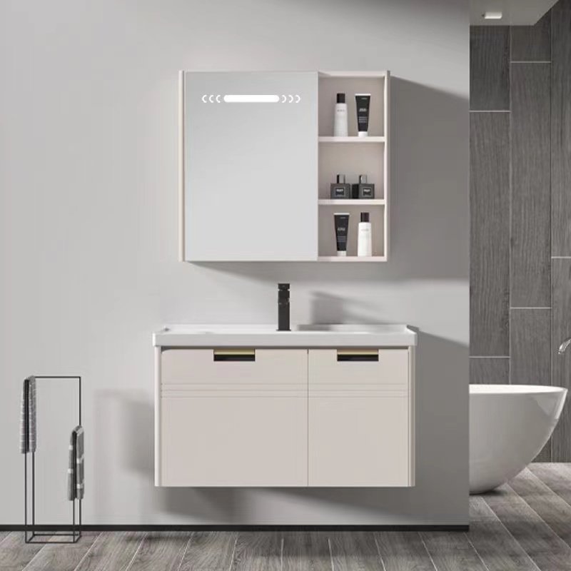 JATAII Wall-Mounted Small Vanity Floating Design for Guest Bath-MN003