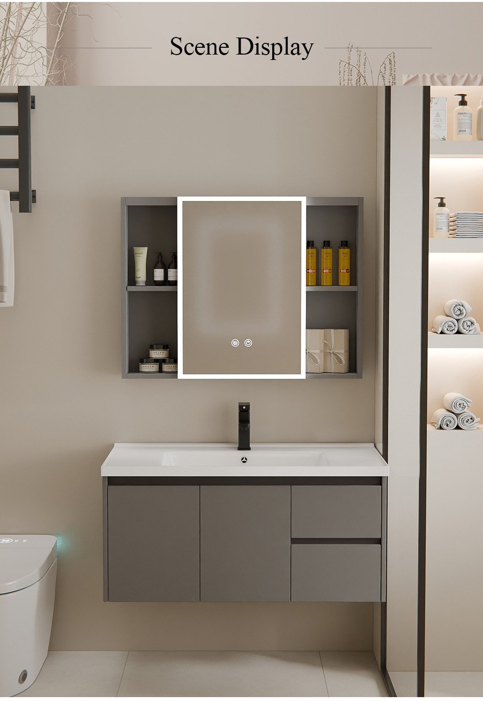 JATAII Vanity with Doors and Drawers MX001 detail 11