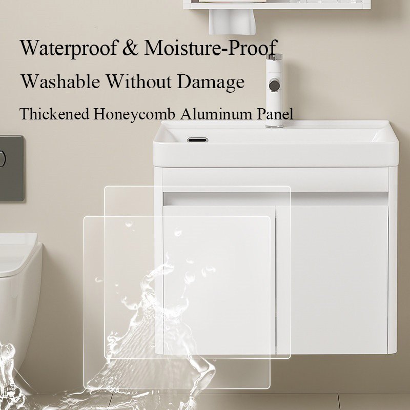 JATAII Pure White Waterproof Aluminum Honeycomb Vanity PW003