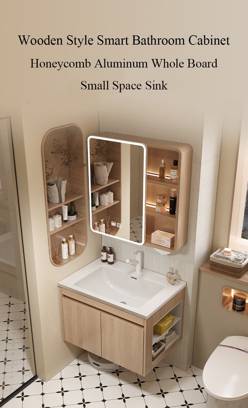 JATAII Wall-Mounted Bathroom Vanity with 2 Soft-Closing Drawers-SC001 detail 1