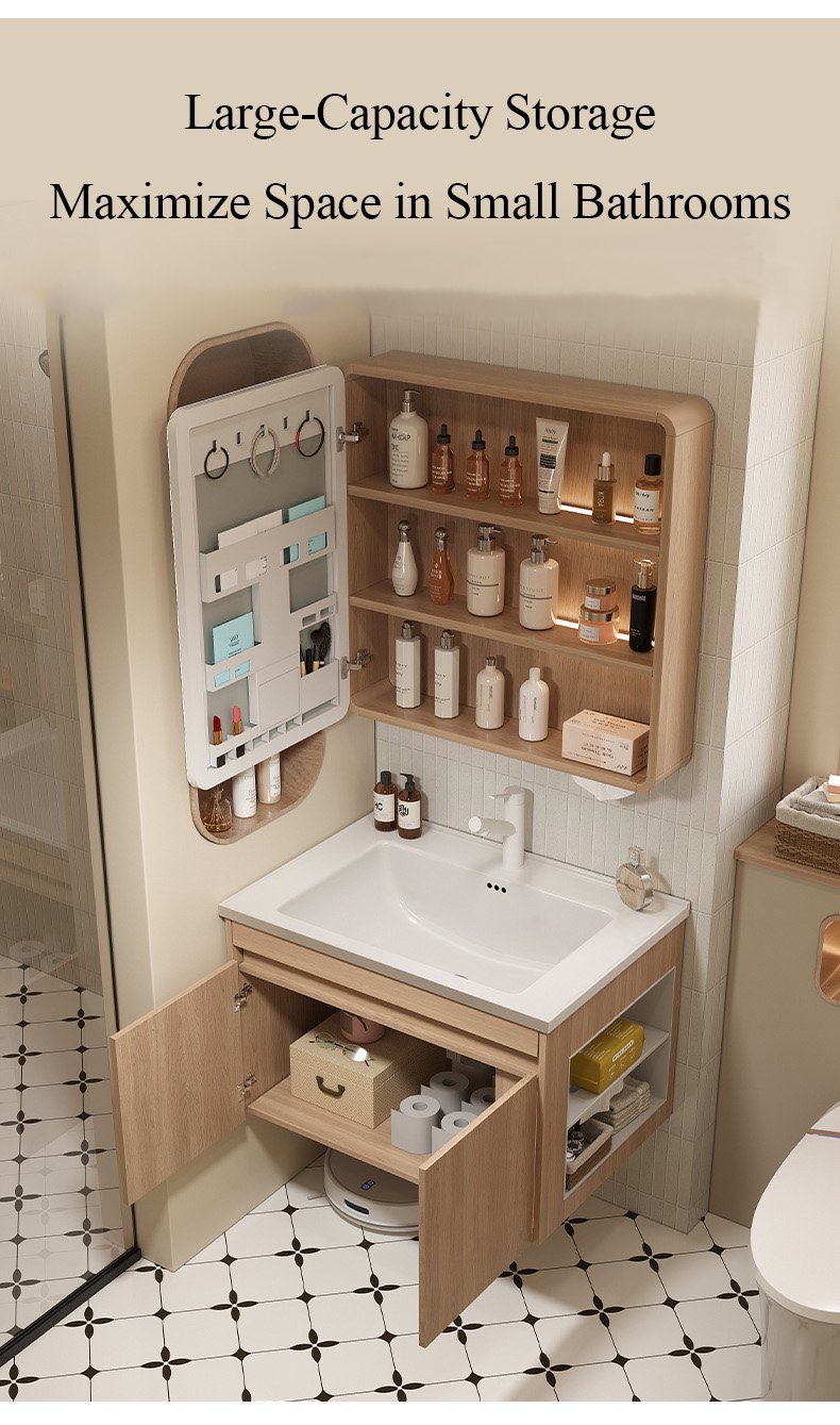 JATAII Wall-Mounted Bathroom Vanity with 2 Soft-Closing Drawers-SC001 detail 9