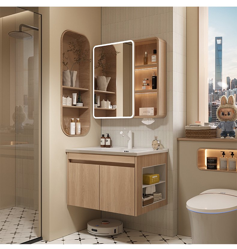 JATAII Wall-Mounted Bathroom Vanity with 2 Soft-Closing Drawers-SC001 detail 12