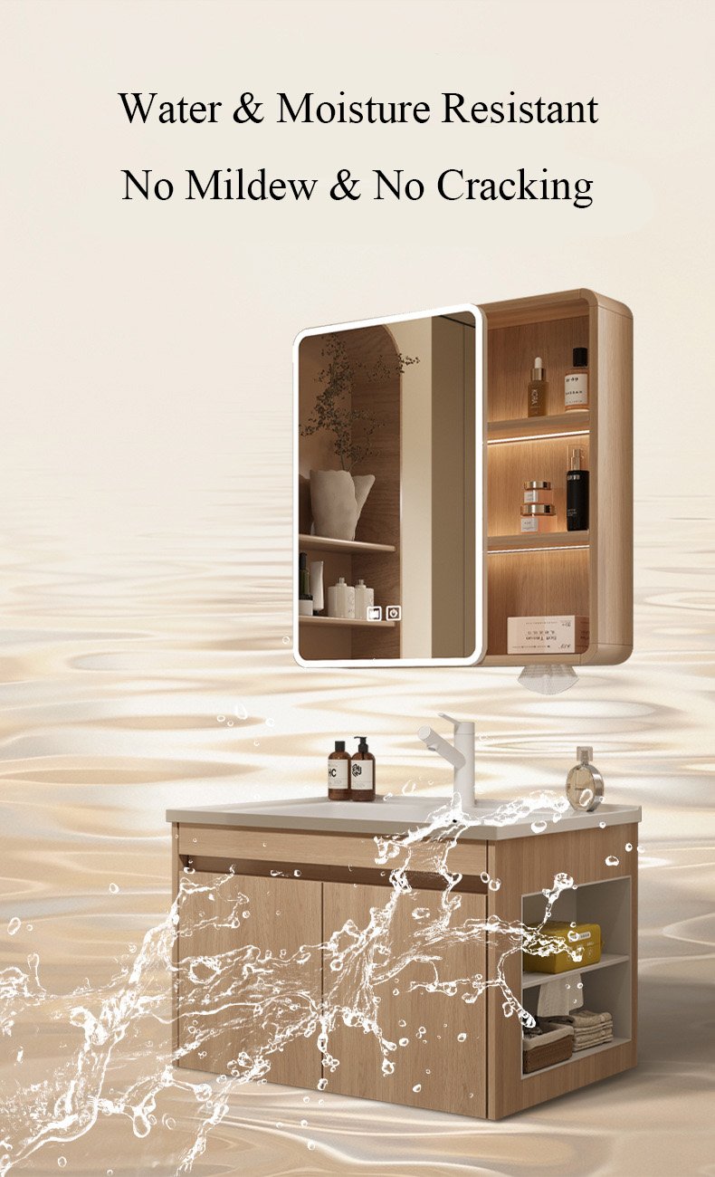 JATAII Wall-Mounted Bathroom Vanity with 2 Soft-Closing Drawers-SC001 detail 4