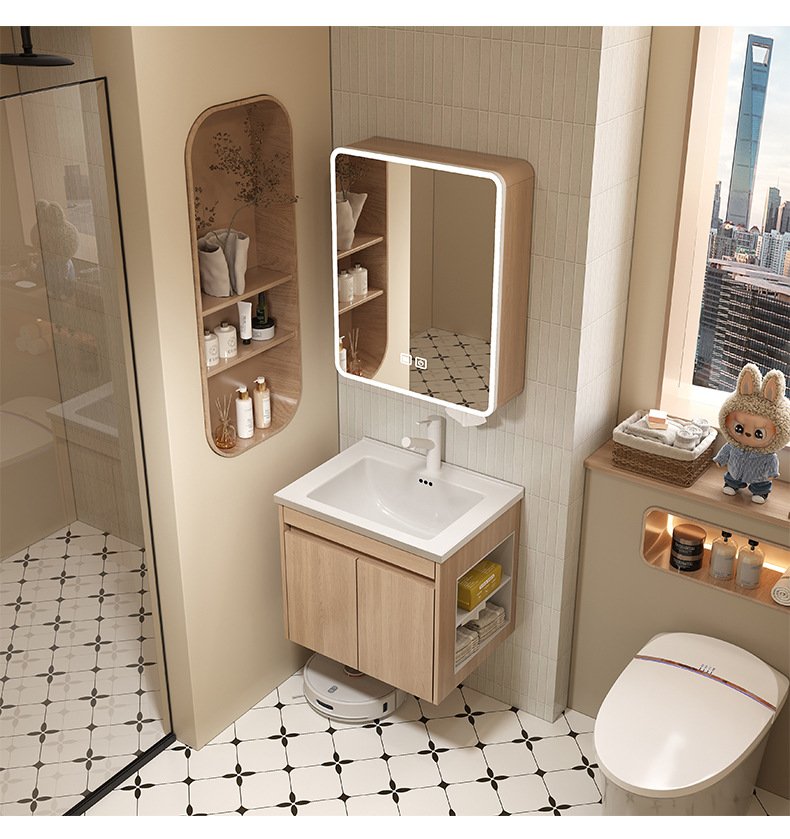 JATAII Wall-Mounted Bathroom Vanity with 2 Soft-Closing Drawers-SC001