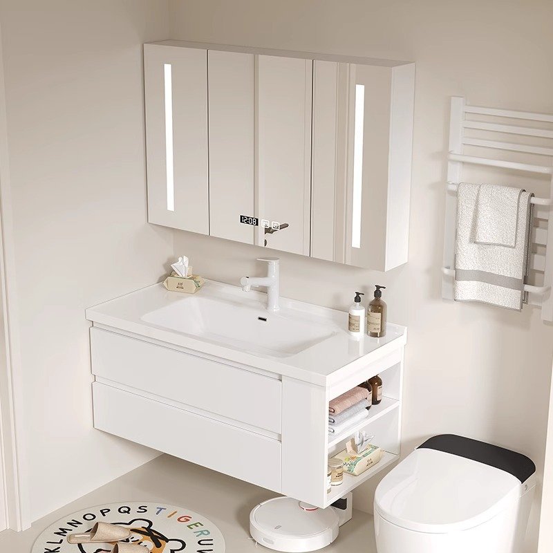 JATAII Wall-Mounted Bathroom Vanity with 2 Soft-Closing Drawers-SC002