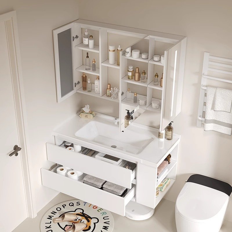 JATAII Wall-Mounted Bathroom Vanity with 2 Soft-Closing Drawers-SC002