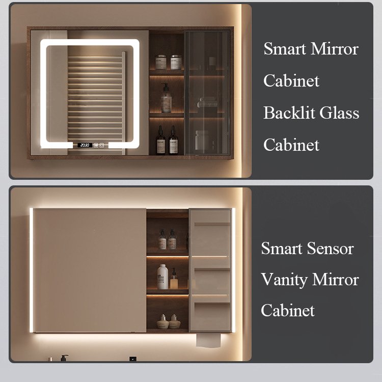 JATAII Wall-Mounted Vanity with Realistic Wood Grain Texture-YM001 detail 5