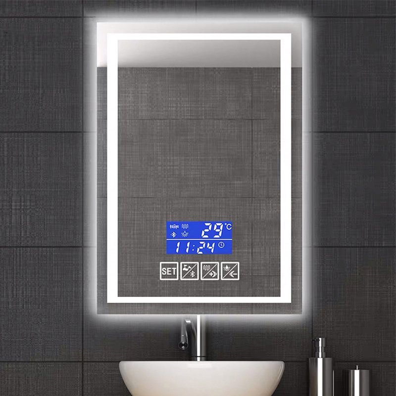 Square LED Backlit Smart Mirror - Sleek Edge