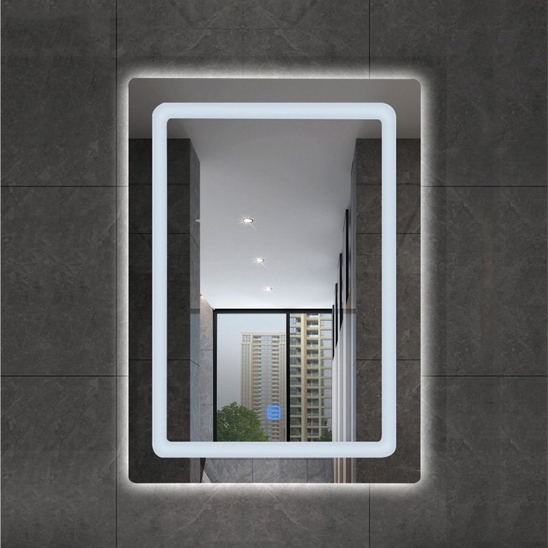 Square Backlit Mirror - Minimalist Pro Series