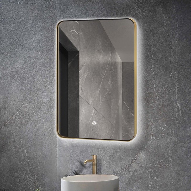 Square Backlit Mirror - Minimalist Pro Series