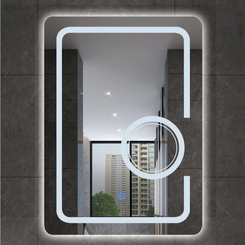 Square Backlit Mirror - Minimalist Pro Series