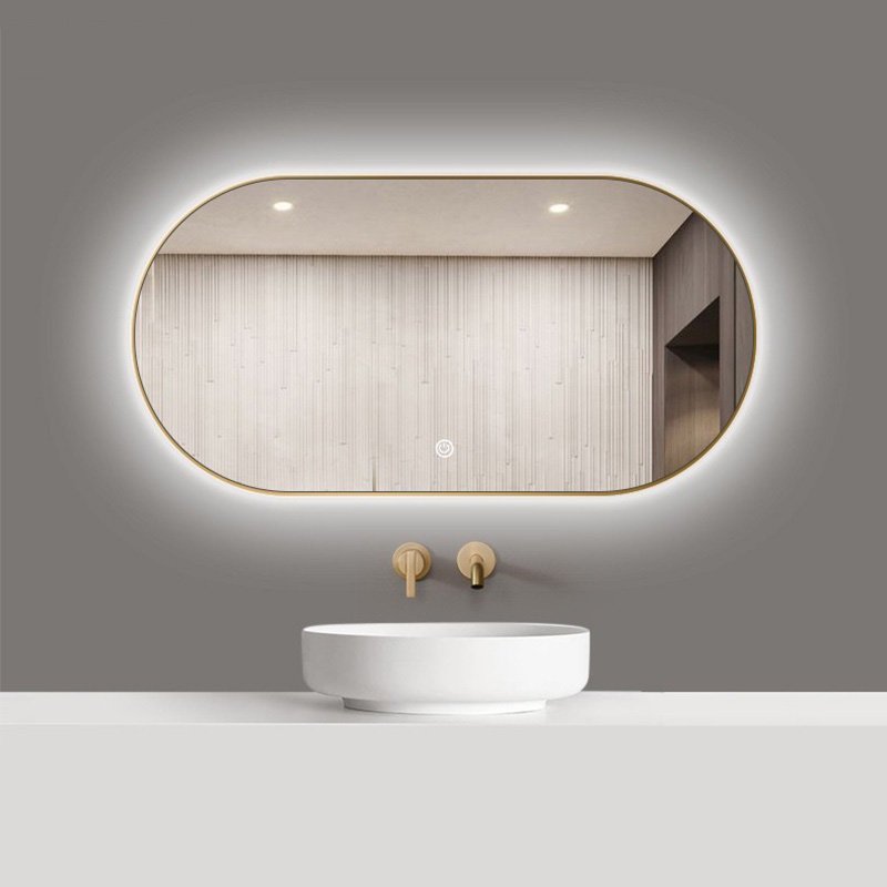 Round LED Backlit Smart Mirror - Classic Halo