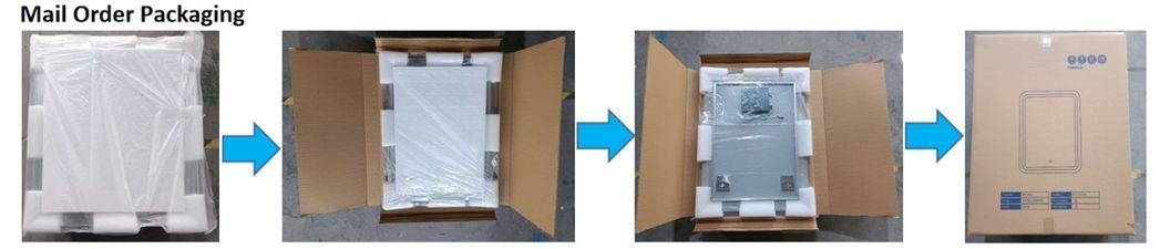 Round LED Backlit Smart Mirror - Premium Halo detail