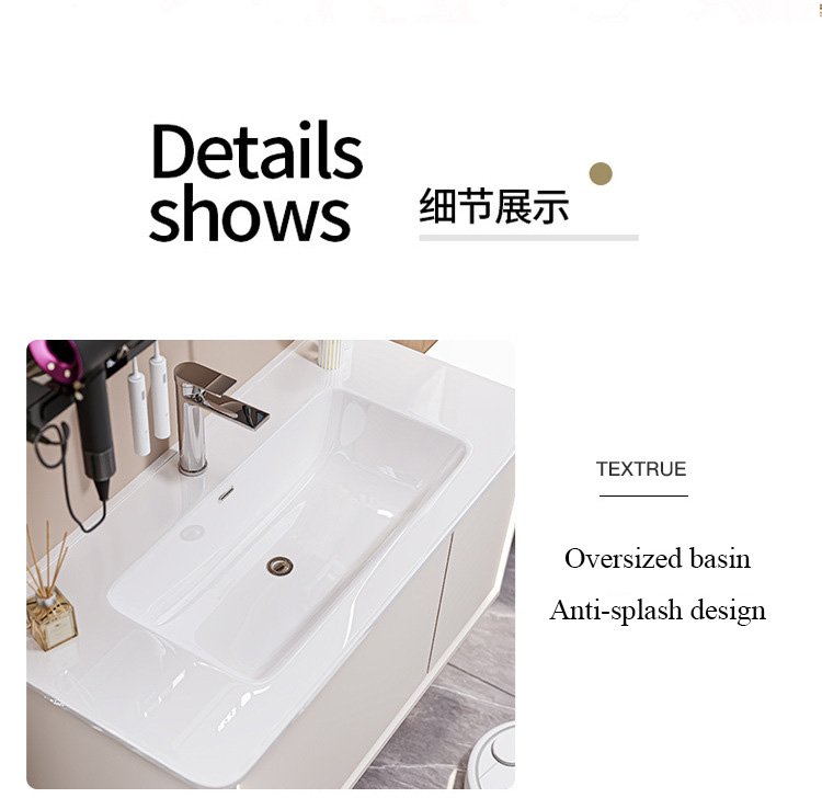 1200mm Modern Tech Aluminum Honeycomb Vanity with Ambient Lighting & Smart Mirror | JTDR012 detail 4