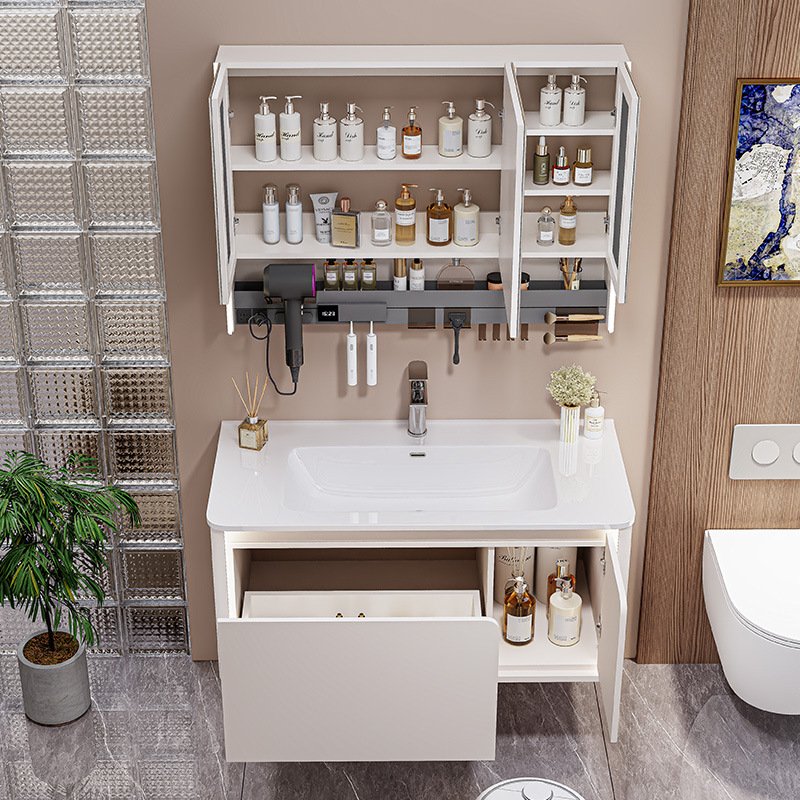 1200mm Modern Tech Aluminum Honeycomb Vanity with Ambient Lighting & Smart Mirror | JTDR012