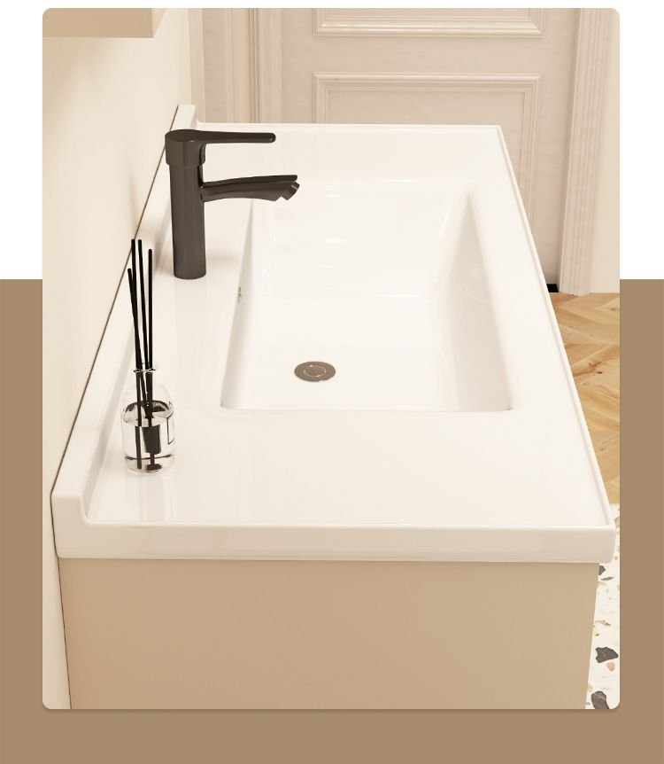 1000mm Modern Aluminum Honeycomb Vanity with Fluted Glass Door & Open Shelf Mirror | JTDR013